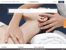Tablet Screenshot of massage-info.nl