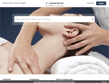 Tablet Screenshot of massage-info.be